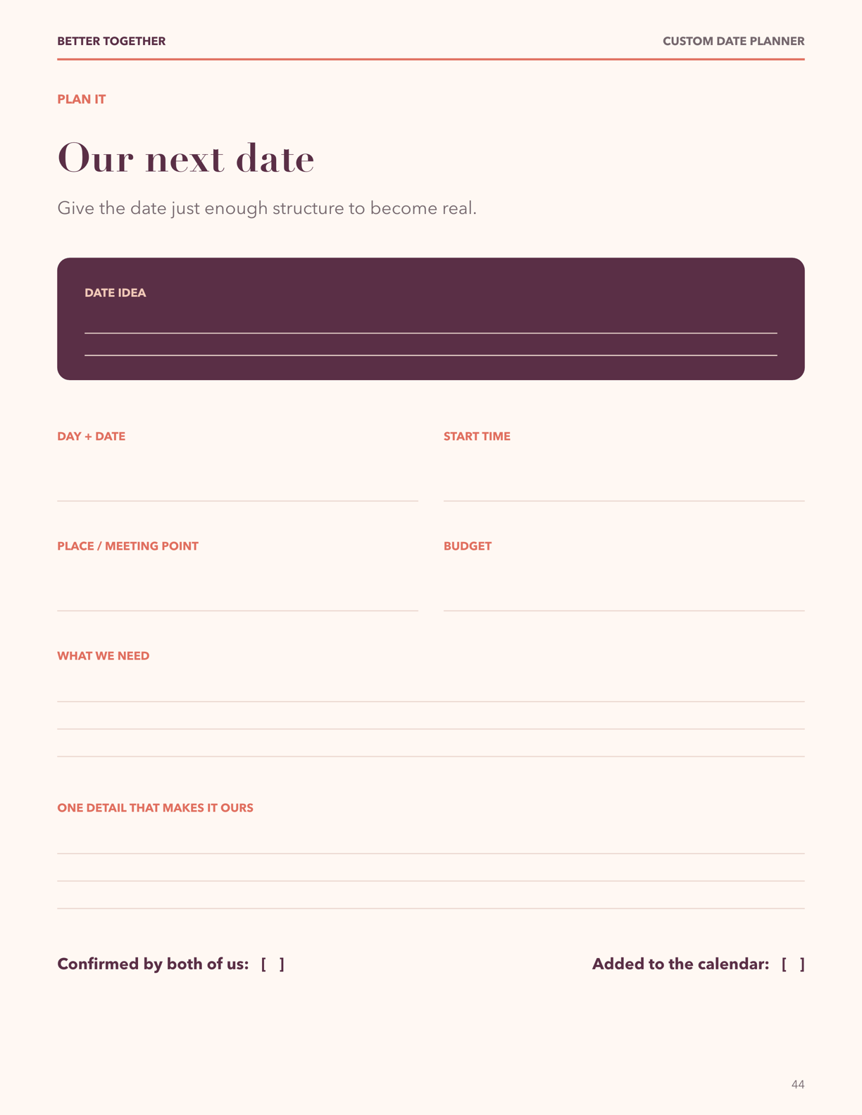 Date Night Planner preview