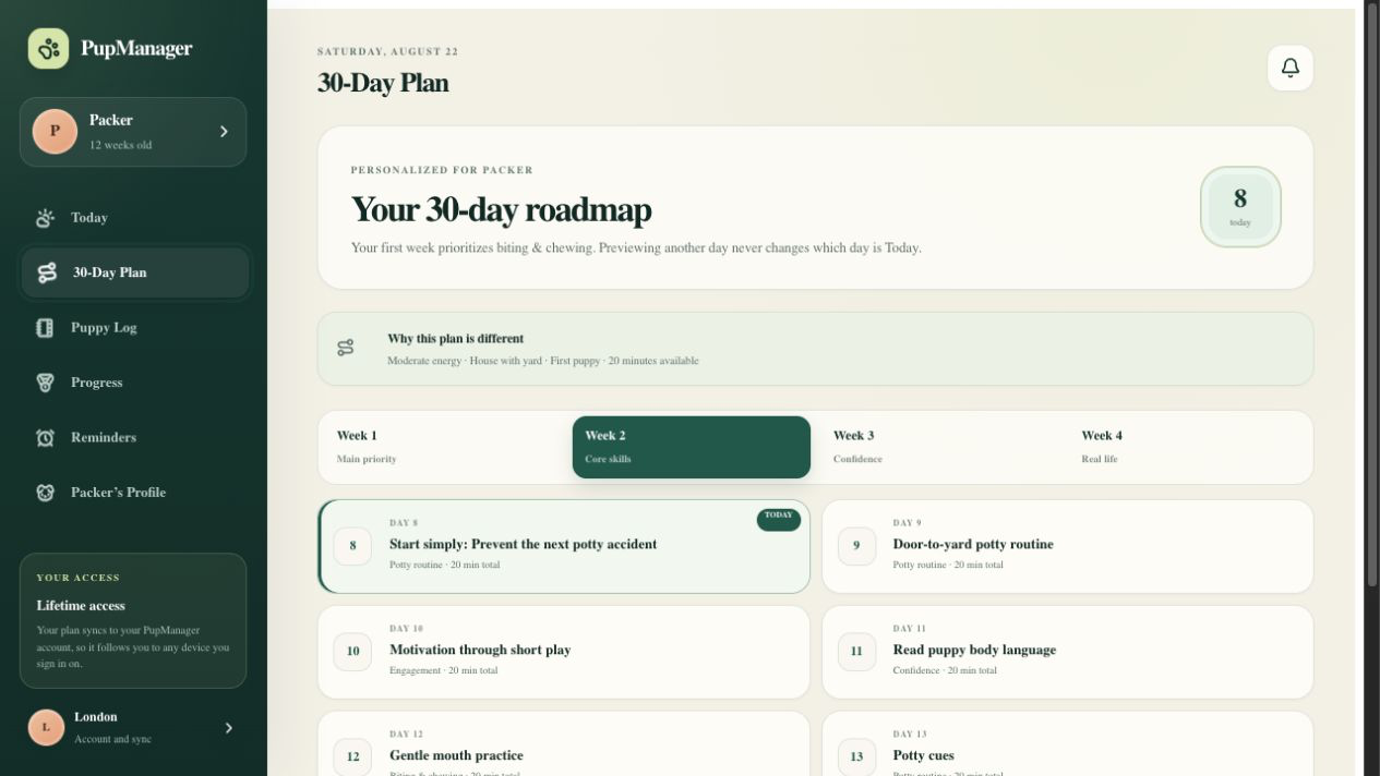 PupManager PLR App + Puppy Planner Bundle