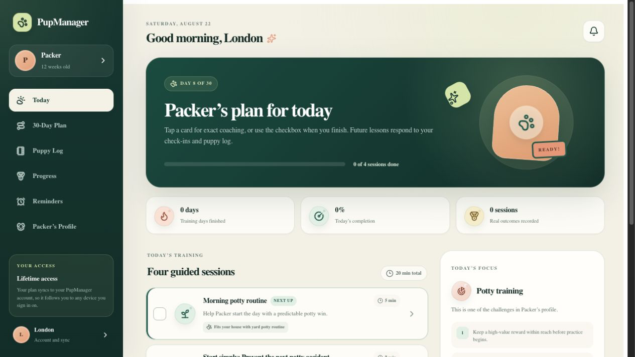 PupManager PLR App + Puppy Planner Bundle