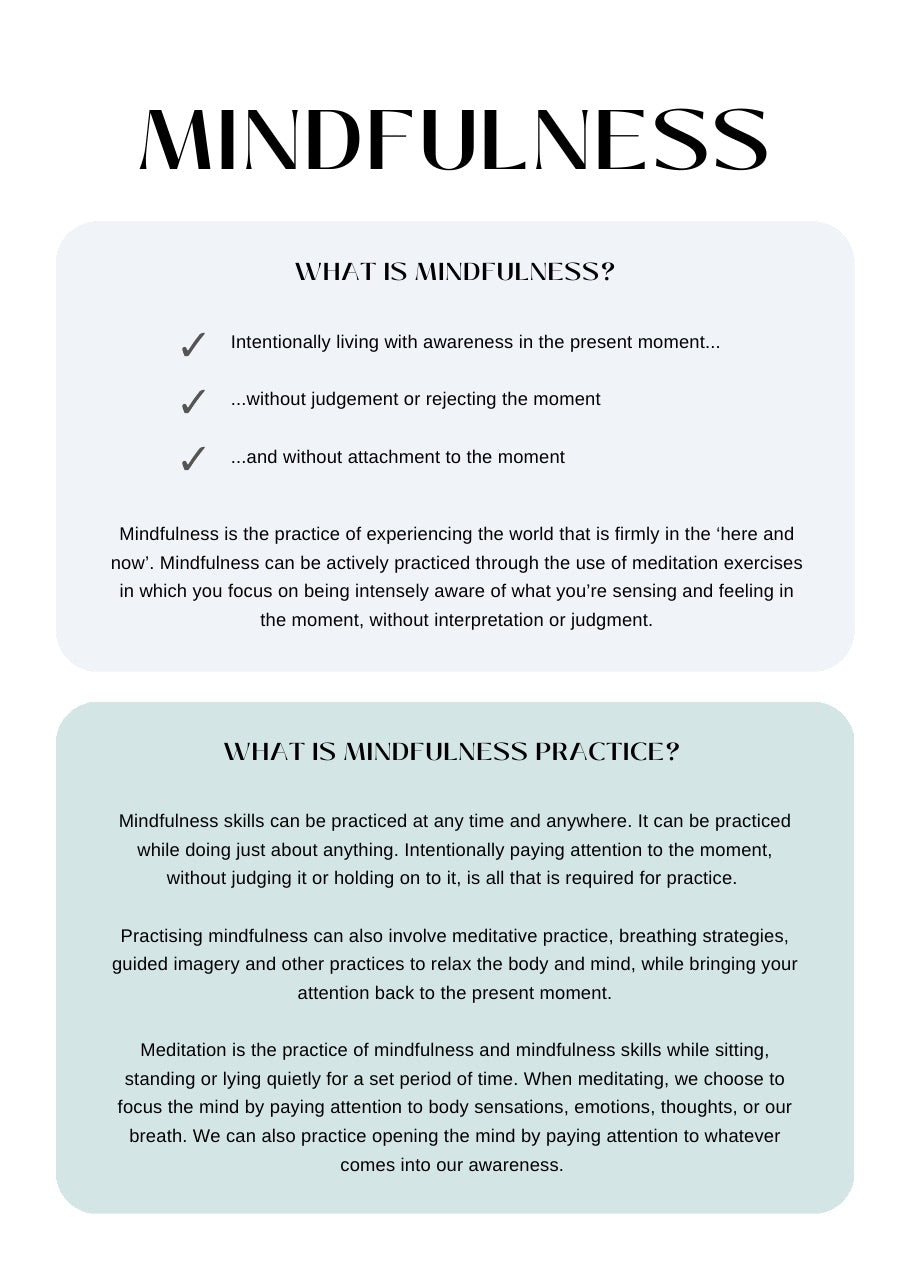 Mindfulness & Grounding