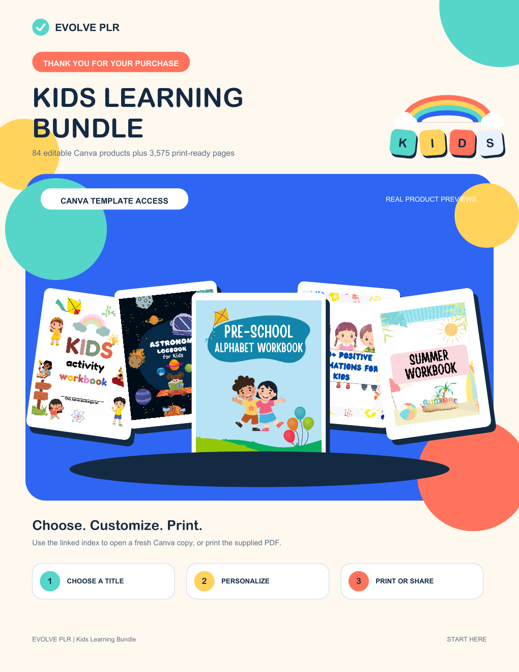 Kids Learning Printable Bundle